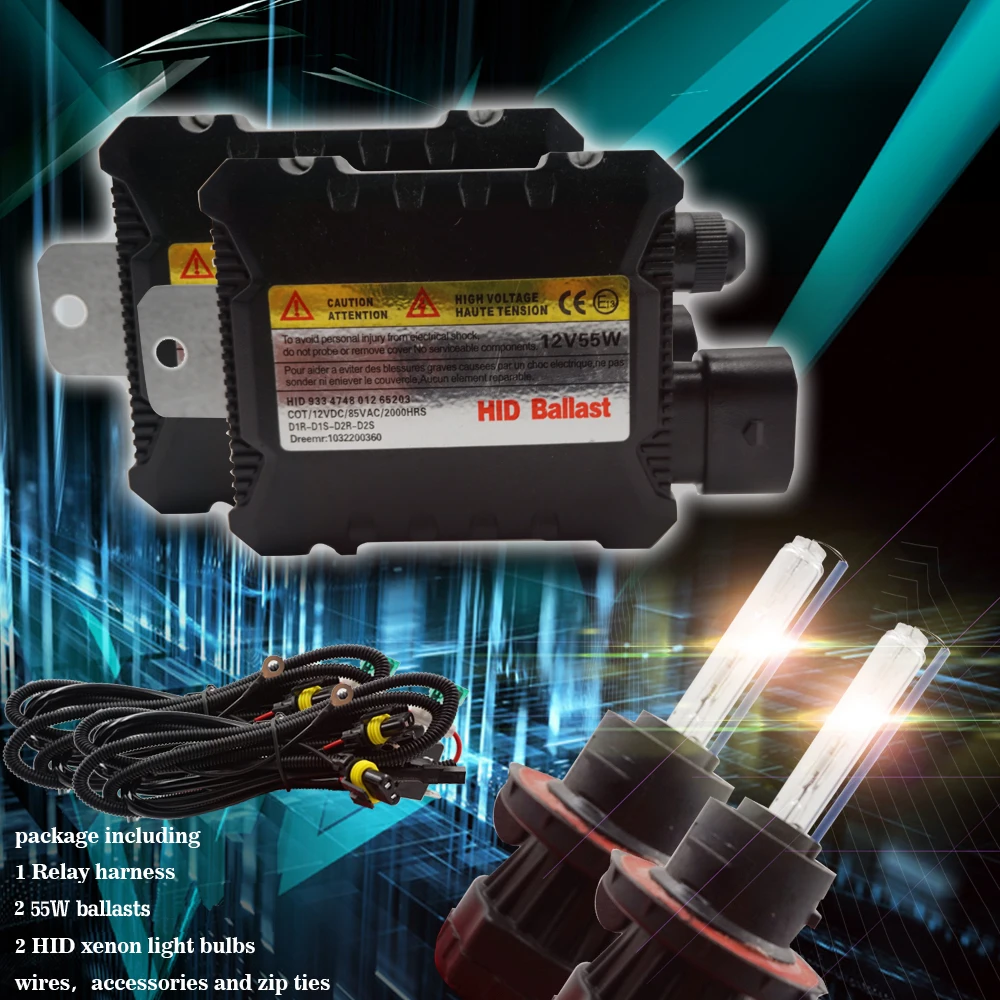 Luz de Nevoeiro Kit de Lâmpadas de Cabeça Jgaut Xenon H13 12 v 110 w Automóvel hi - lo Feixe 3000 k -12000 Frente Lâmpada Automóveis Car Hid dc 4 Cheap Lâmpadas de farol de carro (Xenon)