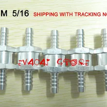 5 шт односторонний обратный клапан из алюминиевого сплава 8 мм 5/16-Масляный топливный бензин дизель/Обратный односторонний клапан