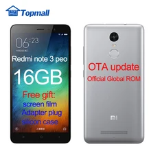 Original Xiaomi mobile phone Redmi Note 3 Pro 2GB RAM 16GB ROM  Snapdragon 650 Hexa Core 5.5''  4000mAh  MIUI 8 Fingerprint ID(China (Mainland))