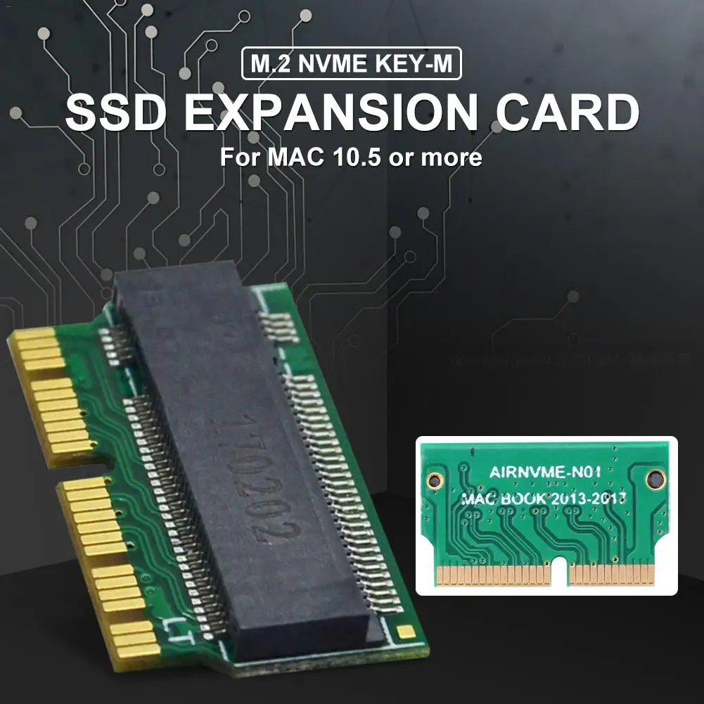 NVMe PCIe M.2 M ключ SSD адаптер карты расширения поддержка PCI Express 3,0X4 для Macbook Air 2013