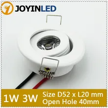 Free Shipping Wholesale 1W 3W Mini LED ceiling down light White Round Spot lights Living kicthen lamps