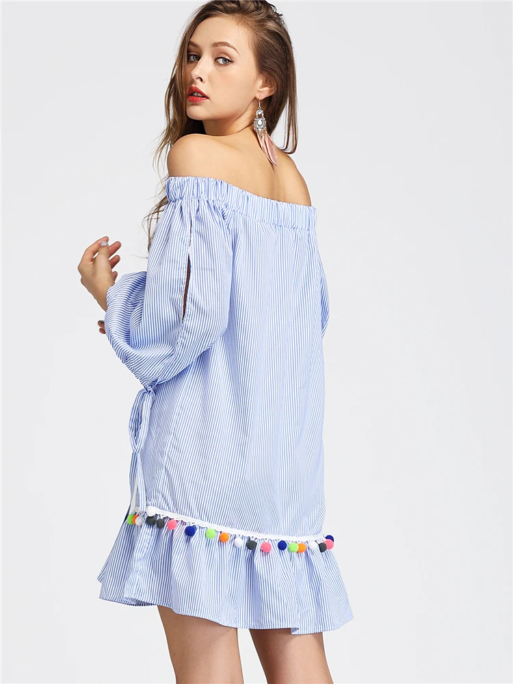 Off the Shoulder Shift Dress (3)
