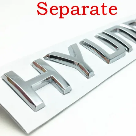

Silver ABS Chrome Modification Auto Car Rear Bumper Trunk Letter Emblem Logo Badge Stickers Decals Car Styling Auto Accessories
