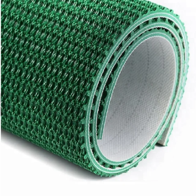 Зеленый конвейерная лента с противоскользящим покрытием