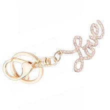 5 шт. llaveros! Творческий Горный Хрусталь ЛЮБОВЬ Подвеска Key Chain Ring Держатель Портмоне porte clef Любителей Брелок Друзья Подарок R029