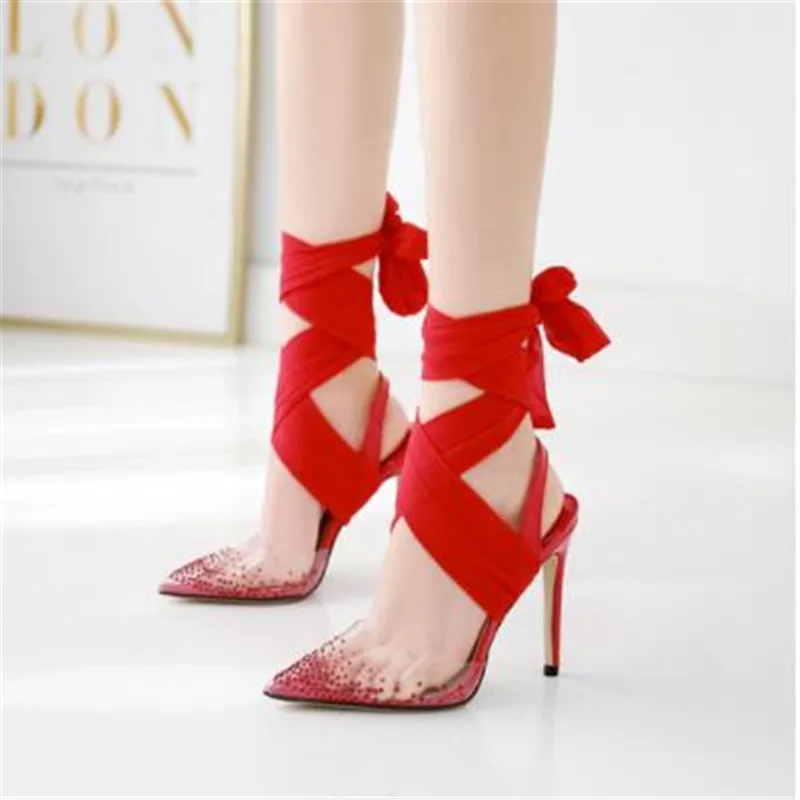 

2019 New style Women shoes crystal Top high heels pumps shoes fashion sandals