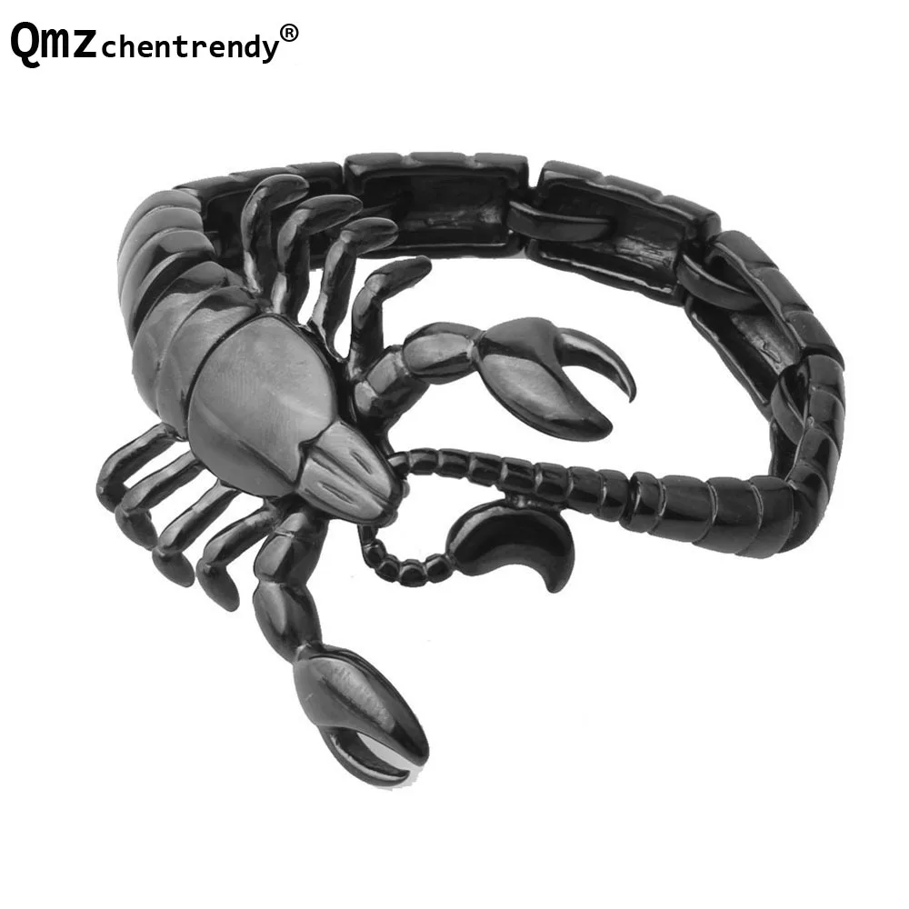 Qmzchentrendy Punk Gothic Scorpion Chain font b Bracelet b font Bangle font b Gold b font