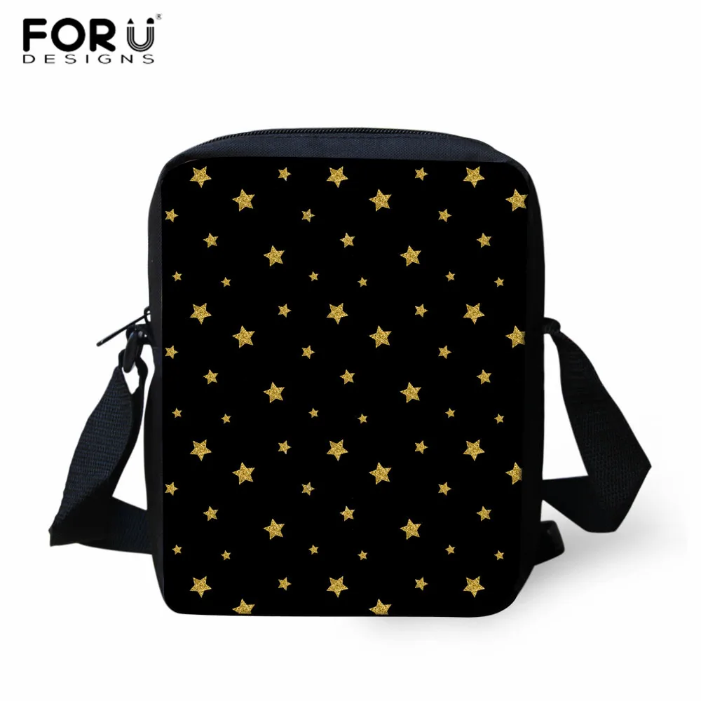 FORUDESIGNS/Классическая школьная сумка с принтом звезды/Луны для девочек, школьные сумки для учеников начальной школы, Детская сумка для книг, женский рюкзак для путешествий - Цвет: L5246E