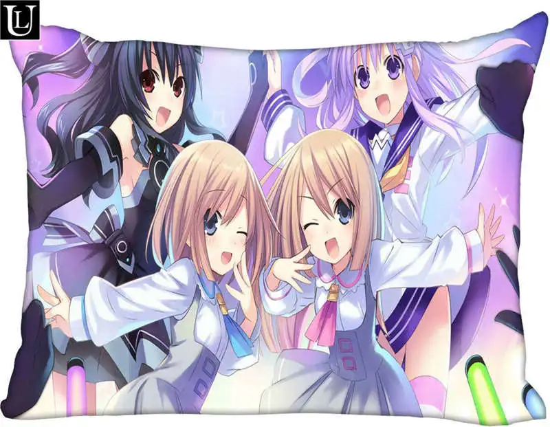 Пользовательские neptunia Прямоугольник Наволочка Размеры 45x35 см (одна сторона) принт пользовательских молнии полиэстер хлопок наволочка
