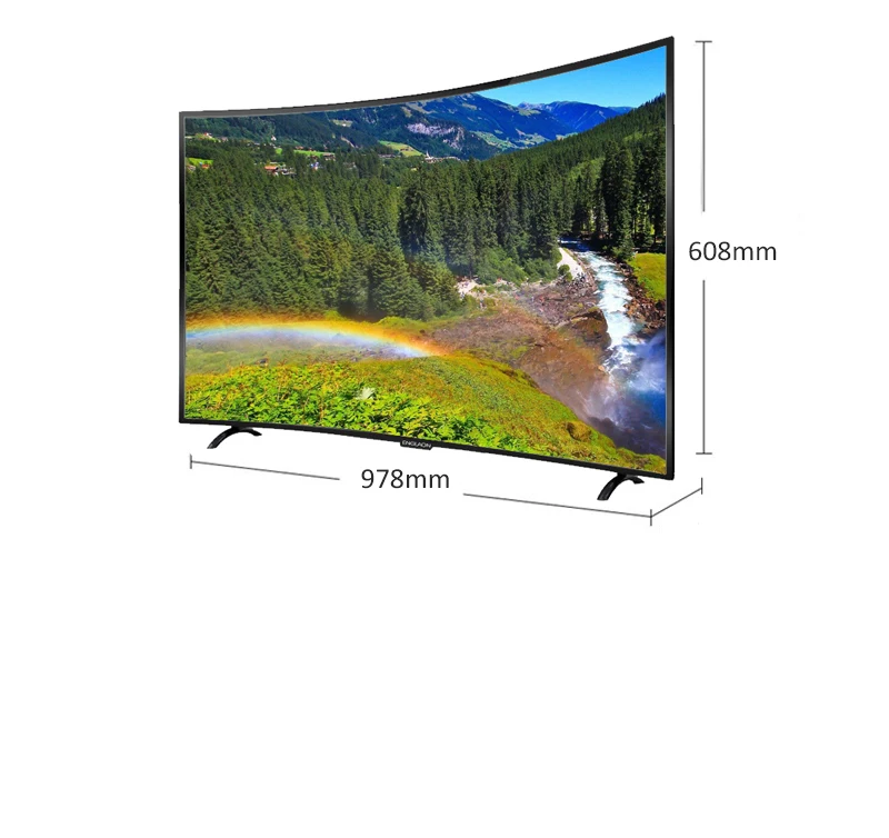 Телевизор 43 дюймов ENGLAON UA430SF led Телевизор smart tv изогнутые ТВ s Smart+ ТВ цифровой телевизор Android 7.0