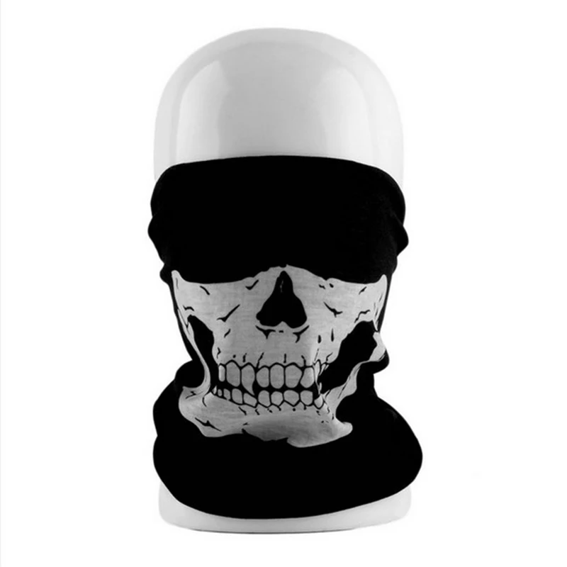New Halloween Outdoor Bike Motorcycle Helmet Skull Neck Face Bandana Mask for Paintball Ski Sports Masks