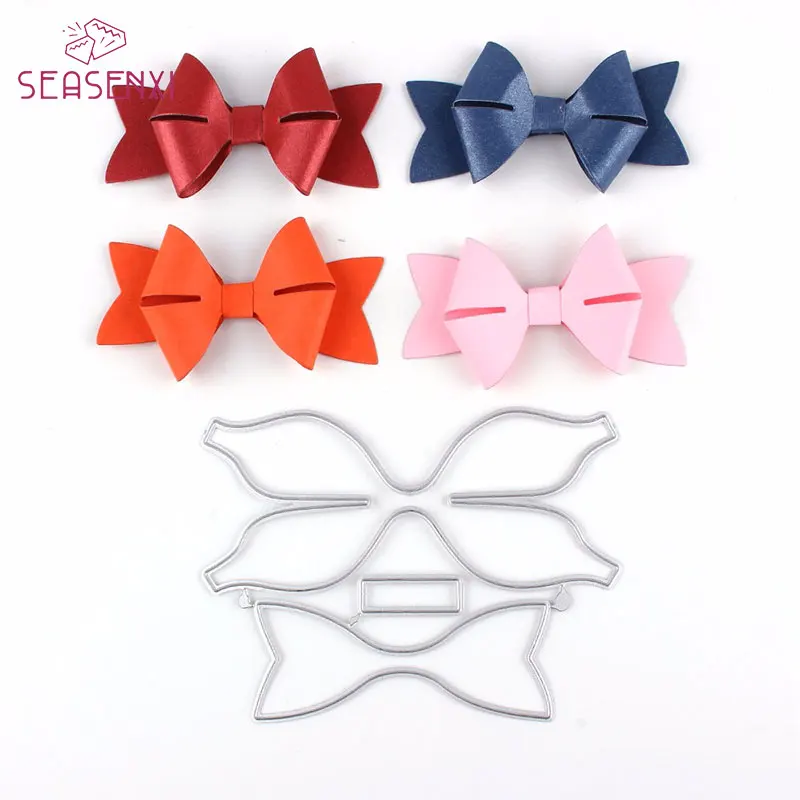 

3D Bow Metal Cutting Dies for Scrapbooking Easter 2018 New Dies Wedding Envelope Craft Dies Blade Frame Background Embossing