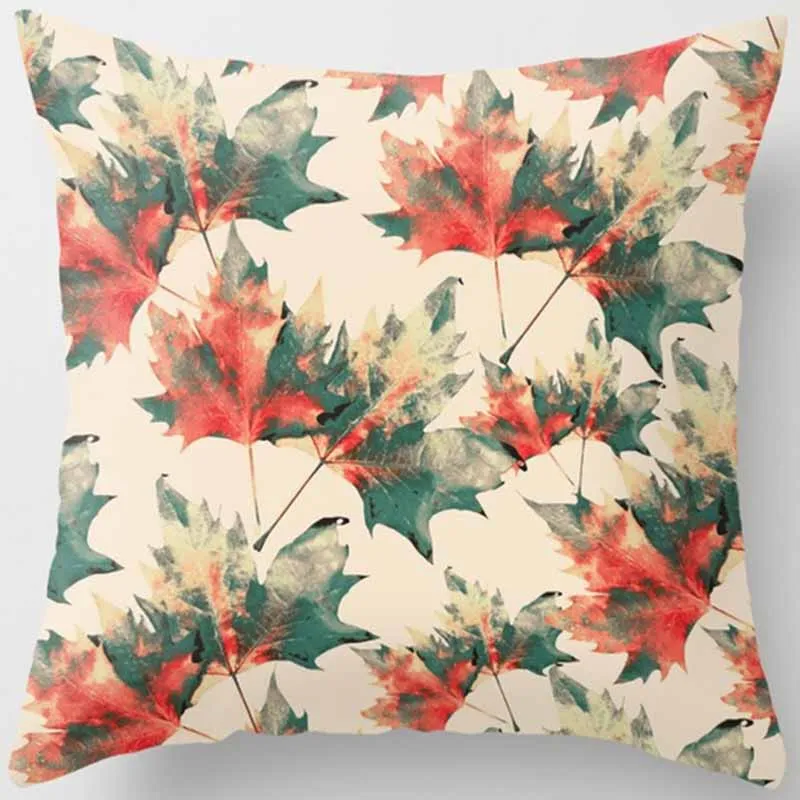Tropical plants pineapple thick pillow case flower double sides pattern pillow cover mandala beauty square pillow case 45*45 - Цвет: 19