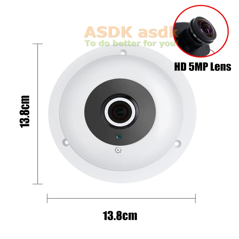Рыбий глаз FHD 1920x1080 P 2.0MP ночное видение 3 Массив светодиодный ИК панорамная ip-камера безопасности ONVIF P2P IP CCTV Cam система с ИК-подсветкой