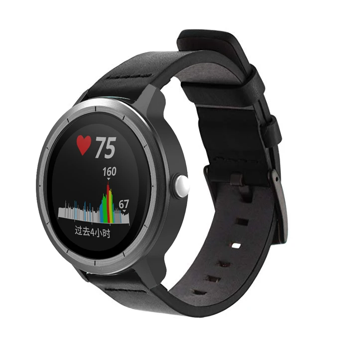 Настоящий классический кожаный ремешок для Garmin Vivoactive 3/Forerunner 645, Смарт-часы, носимый браслет, ремешок для часов