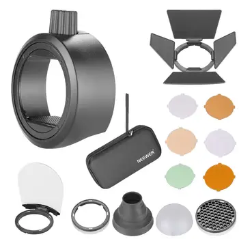 

Neewer AK-R1 Camera Flash Accessories Kit with Universal S-R1 Speedlite Head Adapter Compatible with Canon, Nikon, Sony