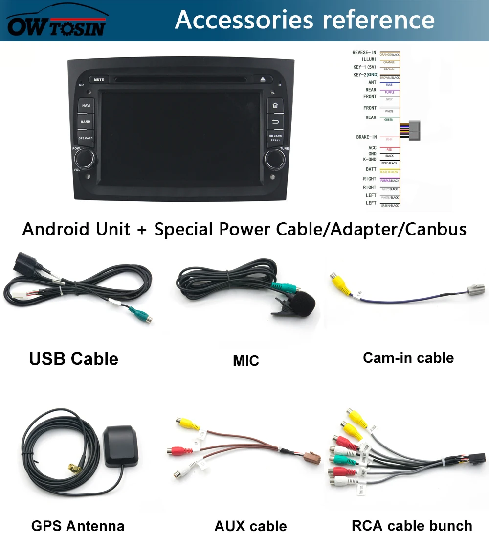 Perfect 7" IPS 8 Core 4G RAM+64G ROM Android 9.0 Car DVD Player For Fiat Doblo II 2015-2018 CarPlay Parrot BT Radio Adas Multimedia 14