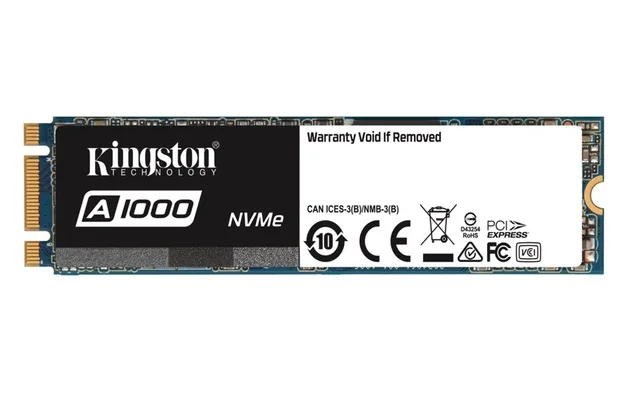 

Kingston Technology A1000, 480 GB, M.2, PCI Express, 1500 MB/s