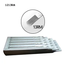 50 шт 13RM предварительно сделанные Одноразовые стерилизованные иглы для татуировки круглые Magnum иглы из нержавеющей стали для татуировок ручки татуировки