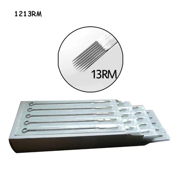 

50PCS 13RM Pre-Made Disposable Sterilized Tattoo Needles Round Magnum Needles Stainless Steel For tattoo grips tattoo tips