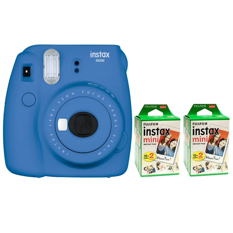 Fujifilm Instax Mini 9 Instant Printing Digital Camera With 40 Sheets Twin Pack Fuji Film Photo Paper for Mini 8 7s 25 50s 90