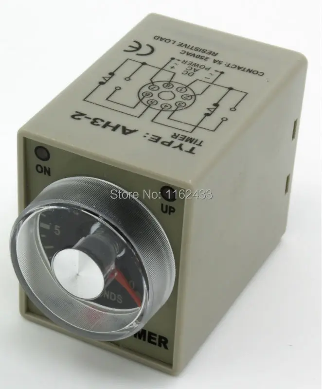 AH3 2 AC/DC 24V 30s on delay DPDT time relay 24V delay timerin Relays