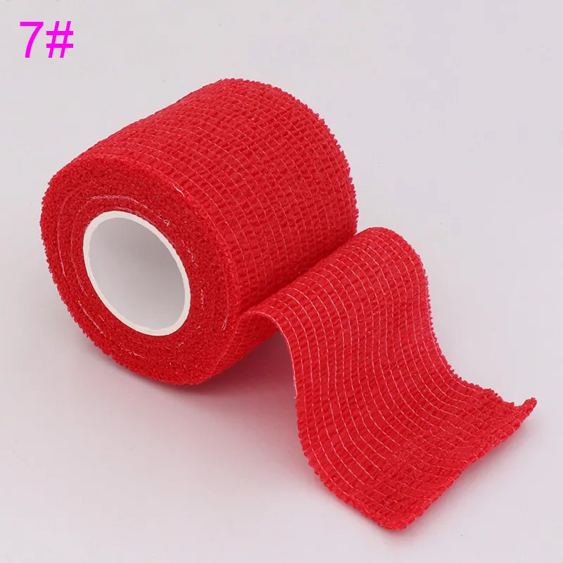 COYOCO Красочные бинты Спорт Self самоклеящийся эластичный бандаж обёрточная бумага клейкие ленты 4,5 м эластопласт для защ - Цвет: Красный