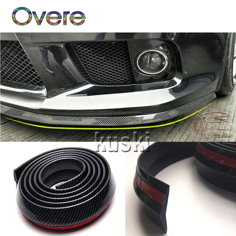 Overe 1 набор авто передний подбородок спойлер Углеродные наклейки для Renault Megane 3 Duster
