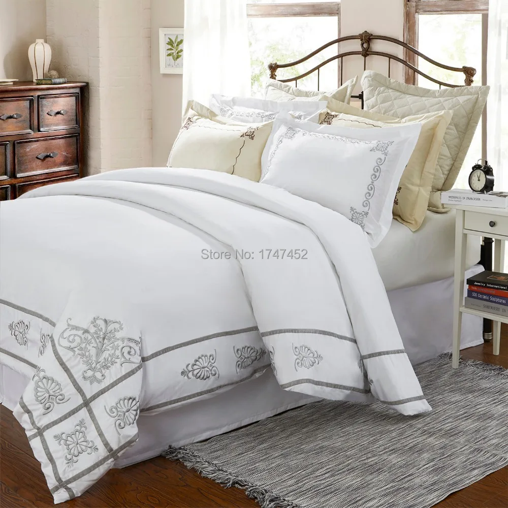 Online Buy Wholesale White Quilt Set From China White Quilt Set - Thread Count Quilt Cover Set White With Classic Embroidery(china(mainland)) online buy wholesale white quilt set from china white quilt set - thread count quilt cover set white with classic embroidery(china(mainland))