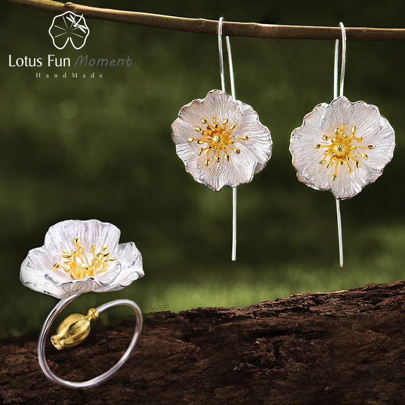 Lotus Fun Moment реального 925 пробы серебро ручной работы дизайнера Модные украшения