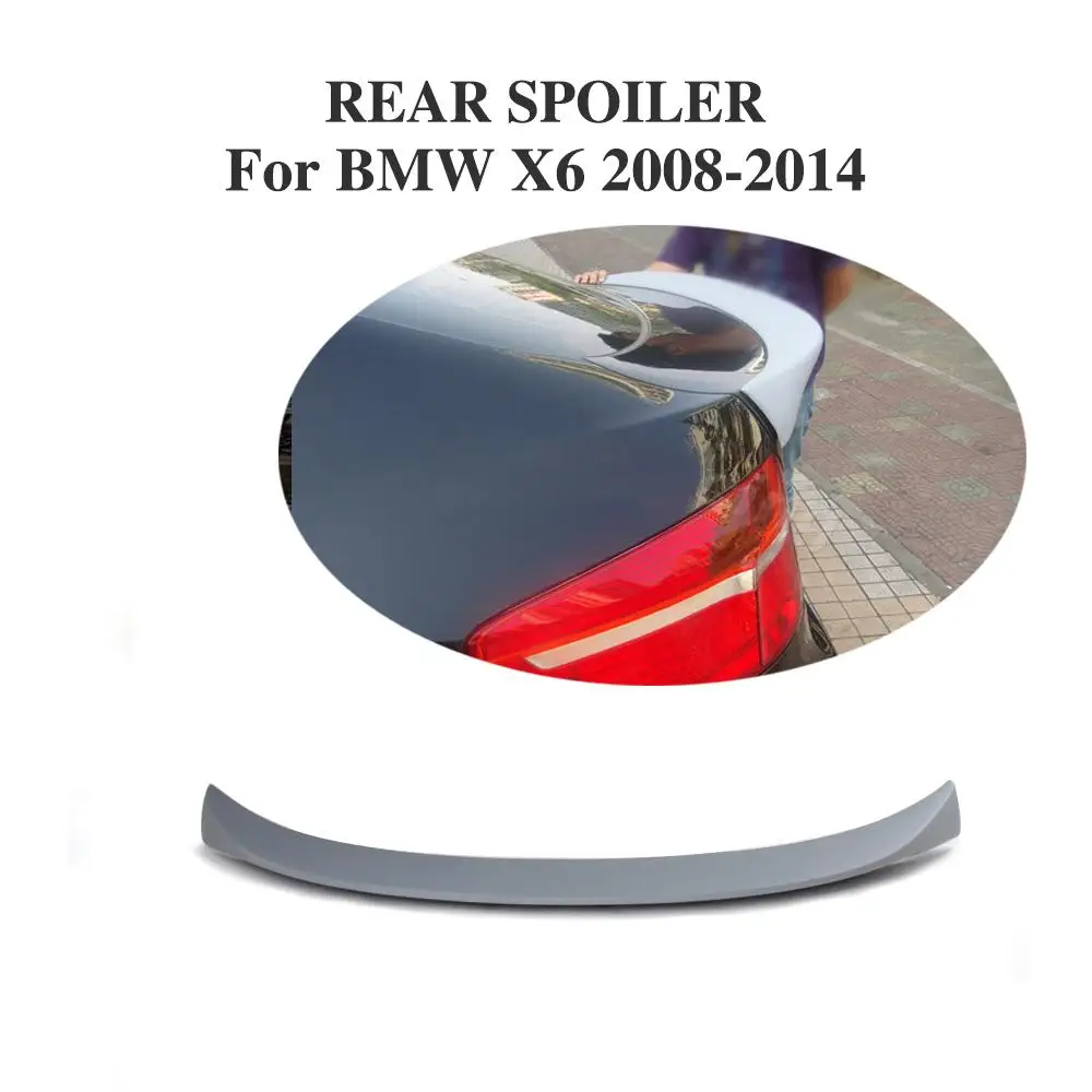 Rear Trunk Boot Lip Spoiler Racing Wing For BMW X6 E71 2008-2014 FRP Unpainted Grey Primer | Автомобили и мотоциклы