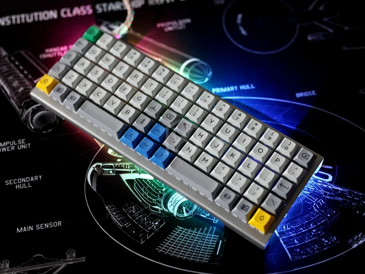  stainless steel bent case for xd75re xd75 xd75am 60% custom keyboard acrylic panels acrylic diffuse