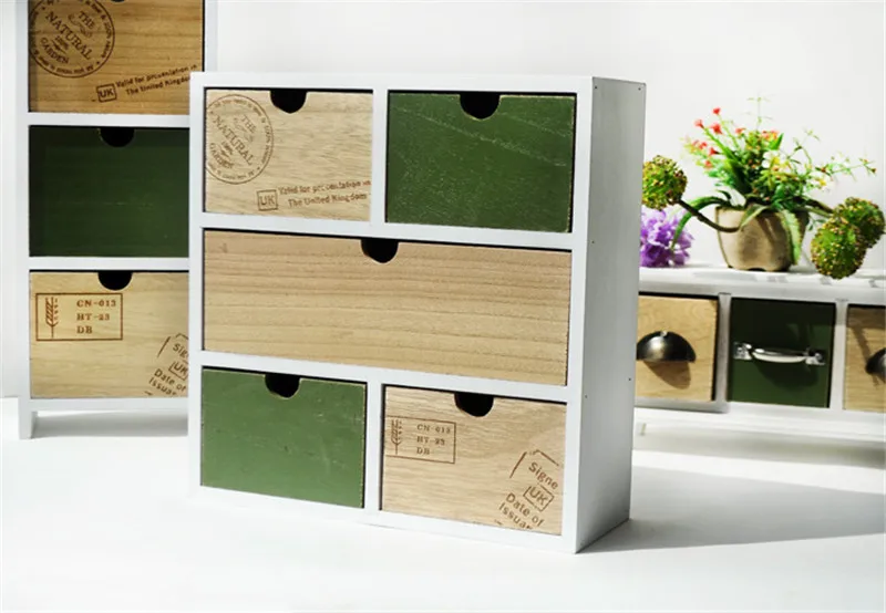 Деревянный органайзер для косметики ZAKKA шкатулка хранения ящики ювелирных