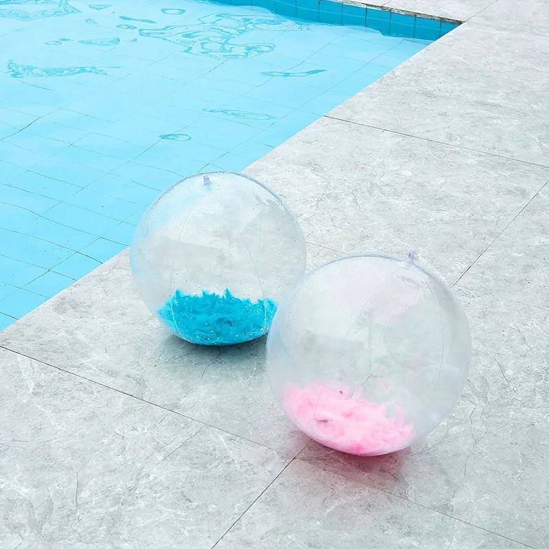 Руксин надувной бассейн вечерние игрушки Прозрачный мяч для пляжа открытый Лето водные игрушки Плавательный поплавок мяч игрушки для взрослых детей