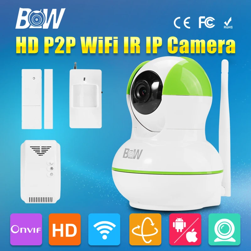 BW ONVIF CCTV IP font b Camera b font WiFi 720P Video Surveillance Security font b