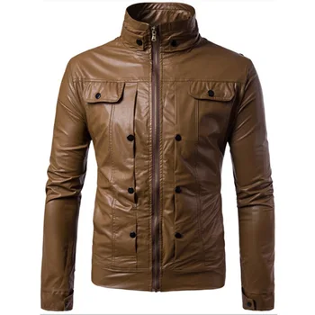 

Fall 2019 collection leisure man leather fashion joker Collar fur