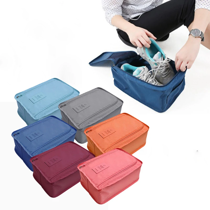 

Multi-purpose Convenient Storage Bags Nylon 6 Colors Portable Organizer Bags Shoe Sorting Pouch Travel Storage Bags