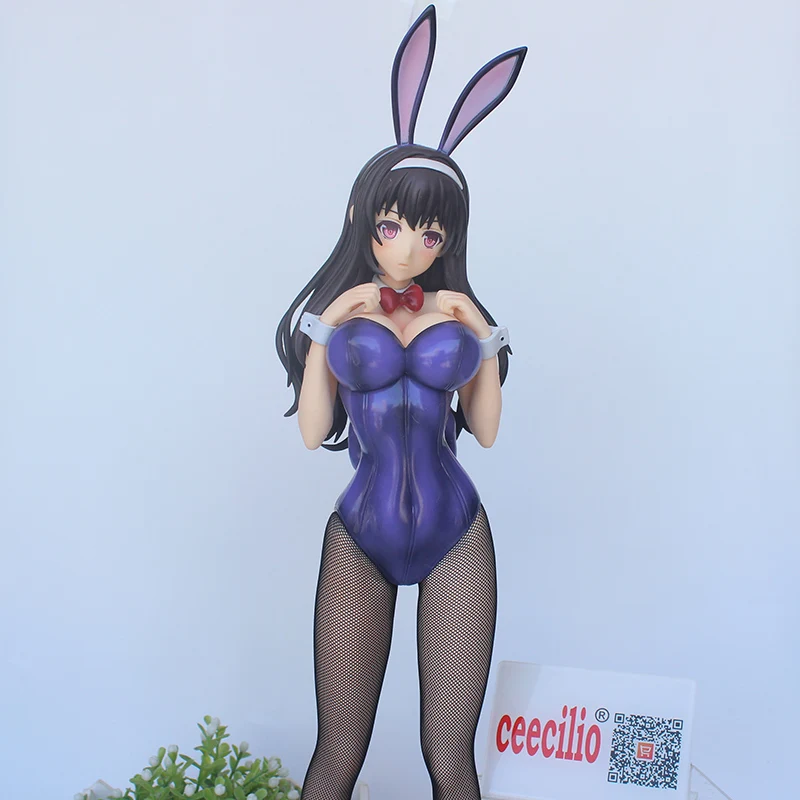 1/4 Anime Saenai Heroine no Sodatekata Sexy Kasumigaoka Utaha bunny girl ver. PVC Collection Model Figure 44cm no box 1/4 Anime Saenai Heroine no Sodatekata Sexy Kasumigaoka Utaha bunny girl ver. PVC Collection Model Figure 44cm no box