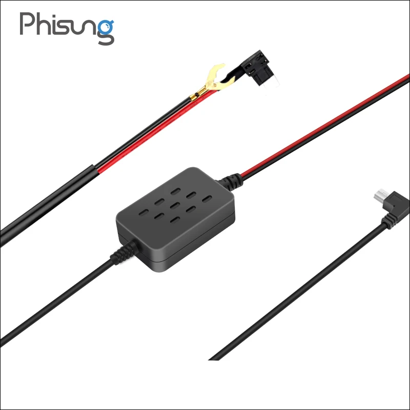 

5V convert adapter for the dash camera with 3.5 meter cable lower voltage adapter for different mirror car DVRs