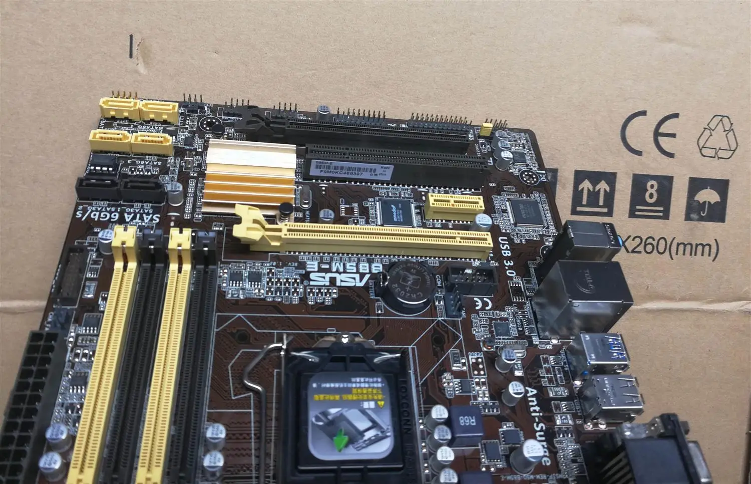 Используется, для ASUS B85M-E материнской B85 разъем LGA 1150 i7 i5 i3 DDR3 32 г SATA3 USB3.0 Micro-ATX