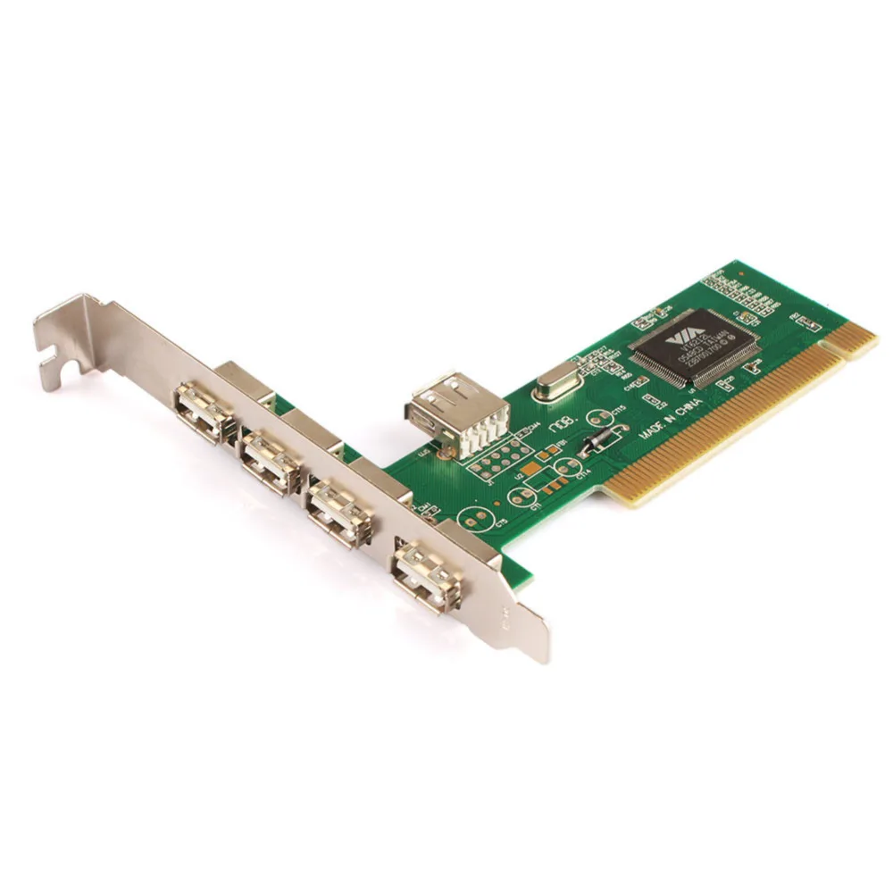 

Speed 480Mbps 5 Port USB 2.0 PCI Hub Card Controller Adaptor Module High #267343
