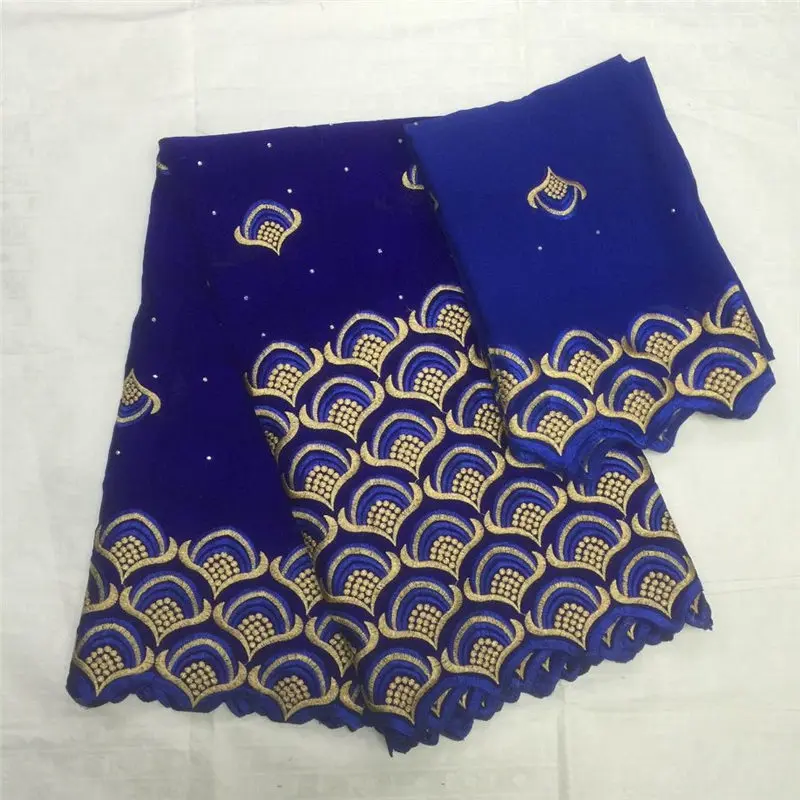 

OkeylaceAfrican Swiss Cotton Lace Fabric Embroidery Swiss Voile Lace 2019 Swiss Voile Lace in Switzerland With 2yards Scarf-LP30