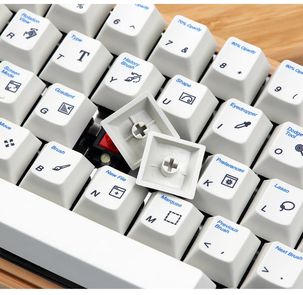 Enjoypbt Photoshop PC keycap dye-sub 117 клавиш для Механическая клавиатура cherry mx