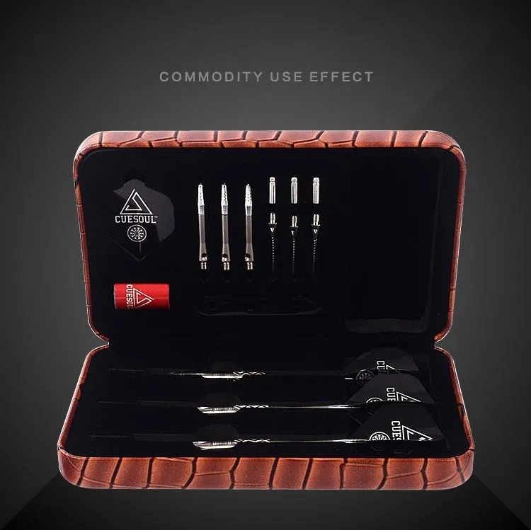 CUESOUL Darts Tool Box For Professional Game Dart Accessories Brown/White/Pink/Black Color Box darts box cuesoul dartsdarts tool