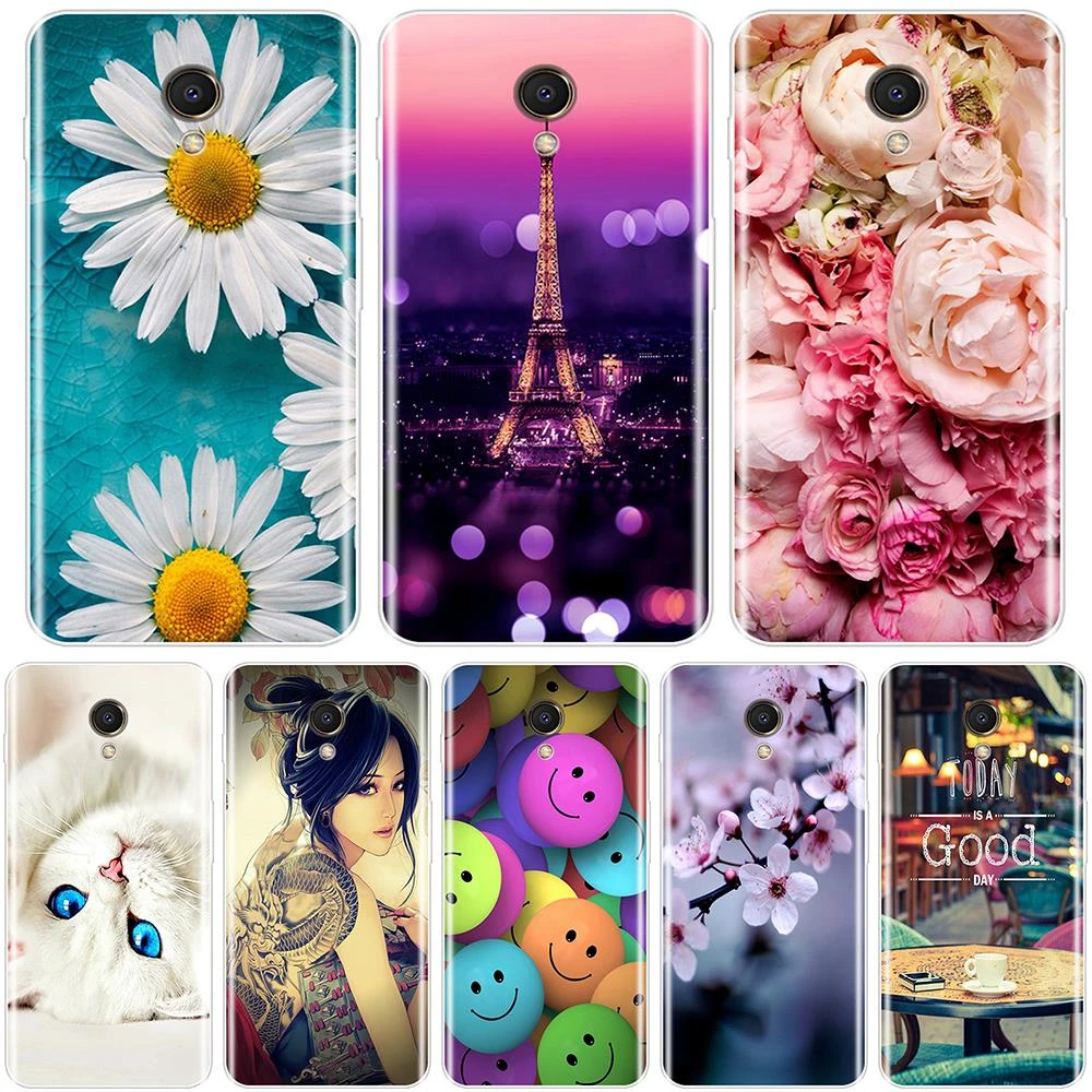 Phone Case For Meizu M6 M6S M5C M5 M5S M3S M3 M2 Soft Silicone TPU Cute Cat Painted Back Cover For Meizu M6 M5 M3 M2 Note Case meizu phone case with stones lock