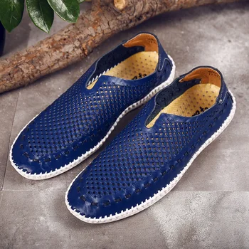 

Fires Artificial Leather Mens Loafers Fashion Handmade Moccasins Soft Comfortable Slip On Men's Boat Shoe Outdoor Driving Shoes