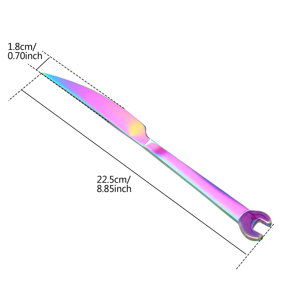 6 шт./компл. покрытие Нержавеющая сталь творческий в форме гаечного ключа вилка, ложка, посуда S Чай k Ножи ужин фрукты десертная длинная вилка Чай ложка