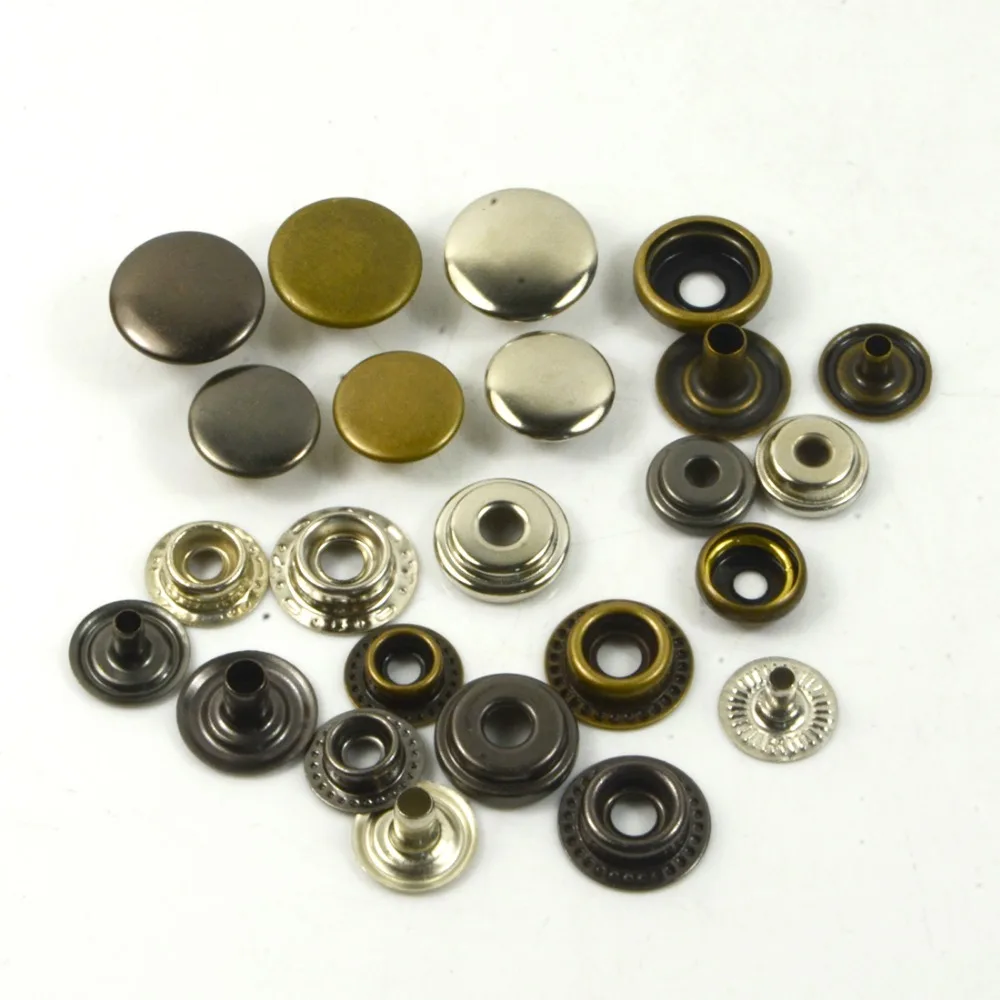 Snap Fasteners Heavy Duty Poppers Sewing Leather Jeans Jacket Canvas Buttons Kit 
