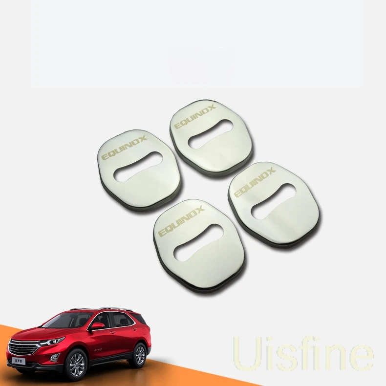 Крышка замка двери из нержавеющей стали для Chevrolet Equinox 2017 2018 2019 защита от ржавчины