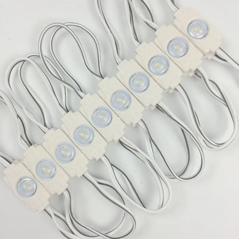 100pcs DC12V 0.5W 2835 high power slim small led module side light led lamp 1 injection len super bright outside backlight